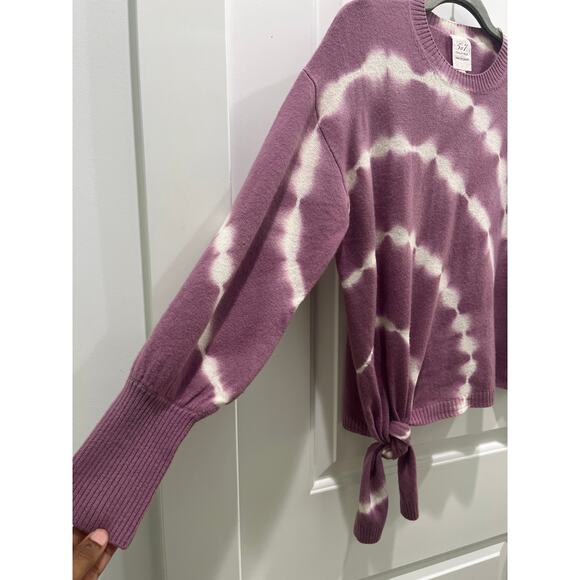 Cinq a Sept Clerisa Wool Cashmere Tie Dye Purple Pullover Sweater Toro Sz S - Picture 7 of 9